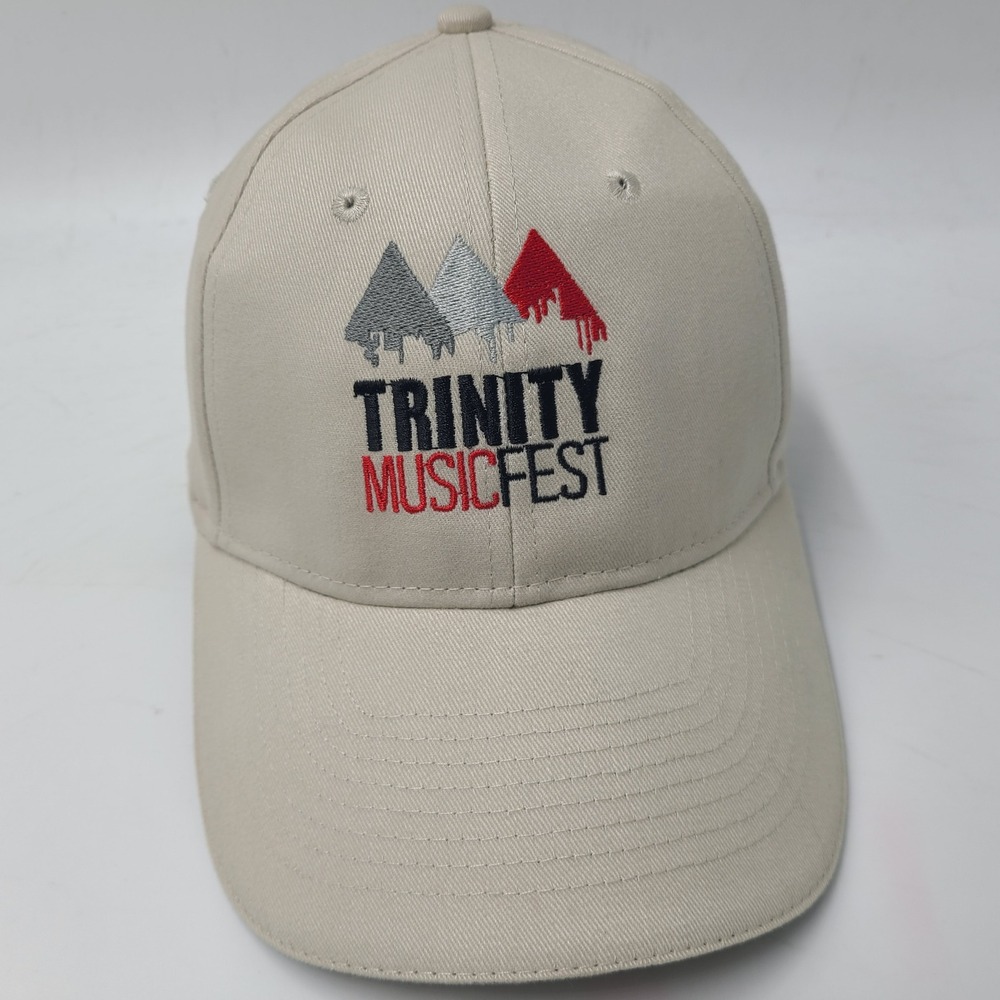 Trinity Music Fest Hat Adjustable Beige Festival Advertising Casual Cotton Men